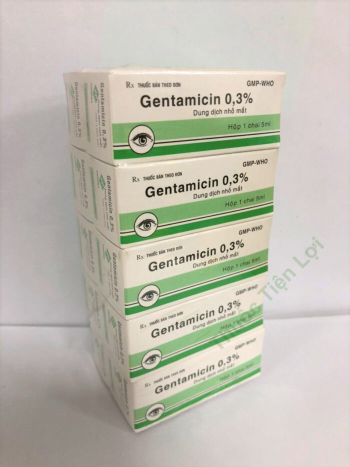 Gentamycin 0.3% - Vidipha Nhỏ Mắt (L/10C/5ML)
