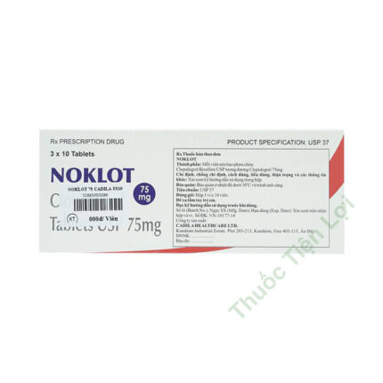 Noklot Clopidrogel 75Mg Cadila Pharm (H/30V)