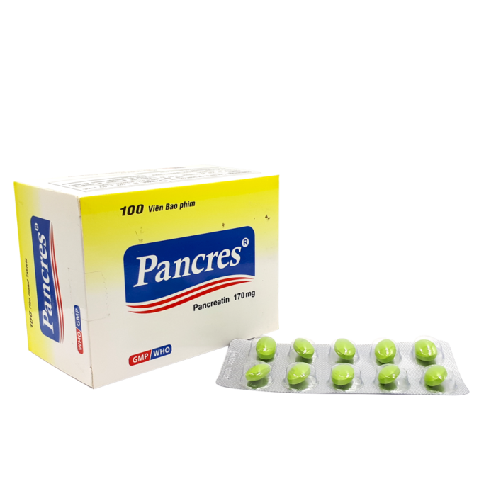 Pancres Pancreatin 170Mg NIC Pharma (H/100)