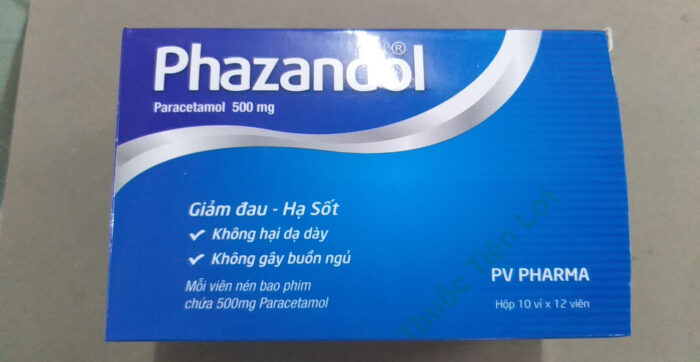 Phazandol Paracetamol 500Mg Pv Pharma (H/120V)