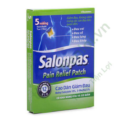 Salonpas Pain Relief Patch - H/ 5 Miếng - Hisamitsu 1 Salonpas Pain Relief Patch - H/ 5 Miếng - Hisamitsu