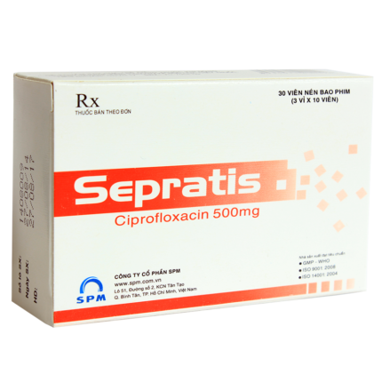 Sepratis Ciprofloxacin 500Mg SPM (h/100v)