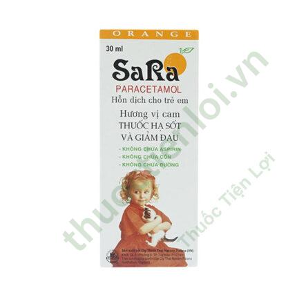 Siro Hạ Sốt Sara Cam (Chai/30ML)