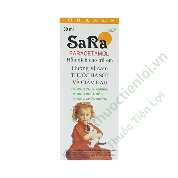 Siro Hạ Sốt Sara Cam (Chai/30ML)