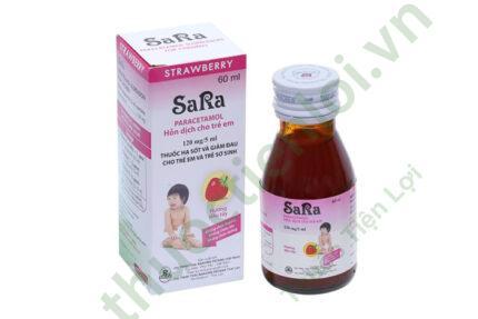 Siro Hạ Sốt Sara Dâu (Chai/60ML)