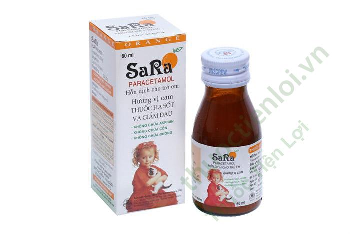 Siro Hạ Sốt Sara Cam (C/60ML) 1 Siro Hạ Sốt Sara Cam (C/60ML)