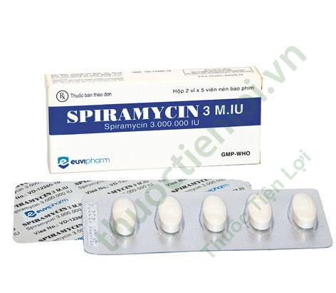 Spiramycin 3M Euvipharm (H/10V) 1 Spiramycin 3M Euvipharm (H/10V)