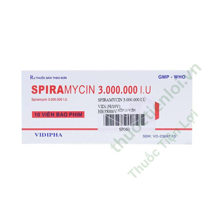 Spiramycin 3MIU Vidipha (H/10V)