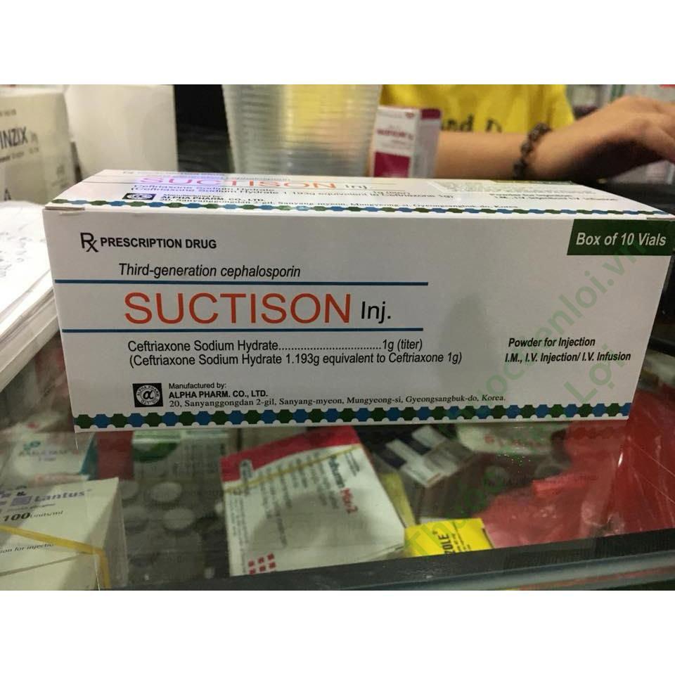 Suctison Ceftriaxone 1G (H/10O) 1 Suctison Ceftriaxone 1G (H/10O)