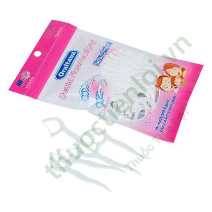 Tăm Chỉ Nha Khoa Oraltana (Bịch 50 Cây)