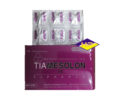 Tiamesolon Methylprednisolon 16Mg - Tipharco (h/30v)