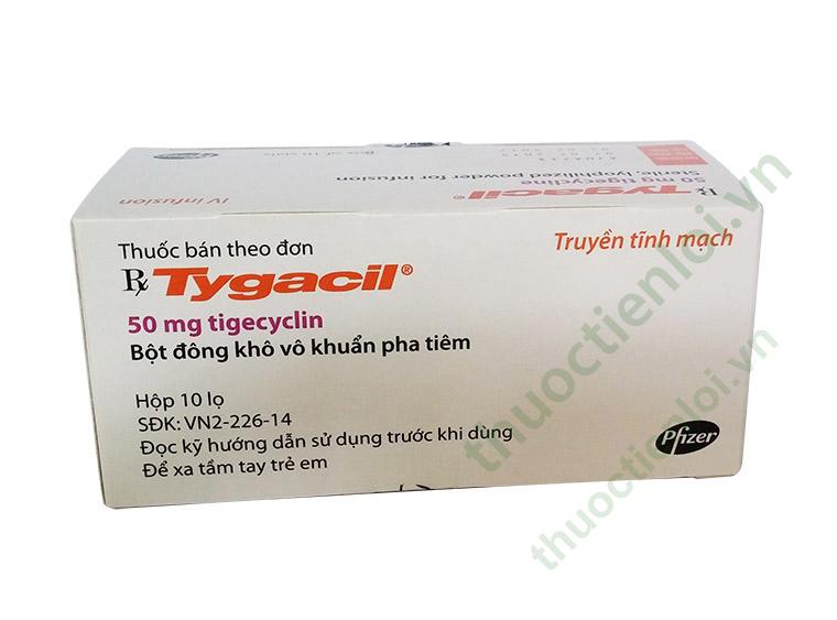 tygacil_tigecylin.jpg Tygacil IV 50Mg Pfizer h/10 lọ - Ảnh 1