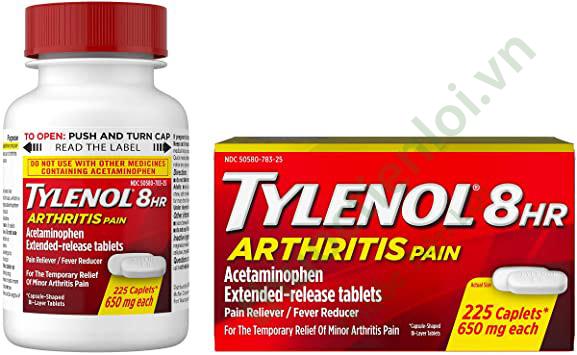 tylenol_8hr_arthritis_pain_650mg.jpg Tylenol 8Hr Arthritis Pain Aceminophen (C/225V) - Ảnh 1