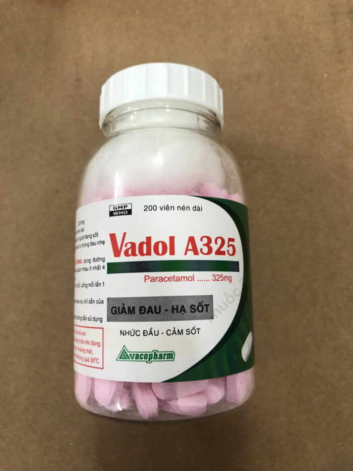 Vadol 325 Paracetamol 325Mg Vacopharm (C/200V)