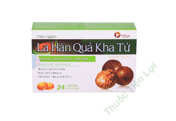 Viên Ngậm La Hán Quả Kha Tử Vega Pharm (H/24V)