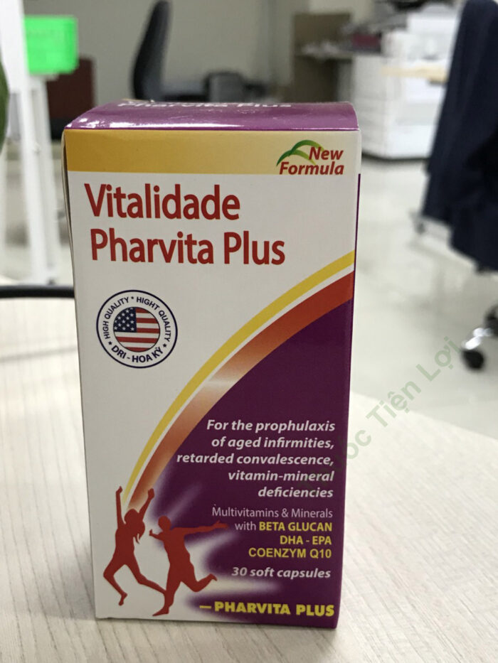 Vitalidade Pharvita Plus Usa (C/30V) (Tím)