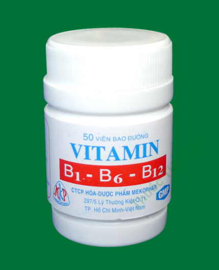 Vitamin B1 - B6 - B12 - Mekophar (1C/50V)