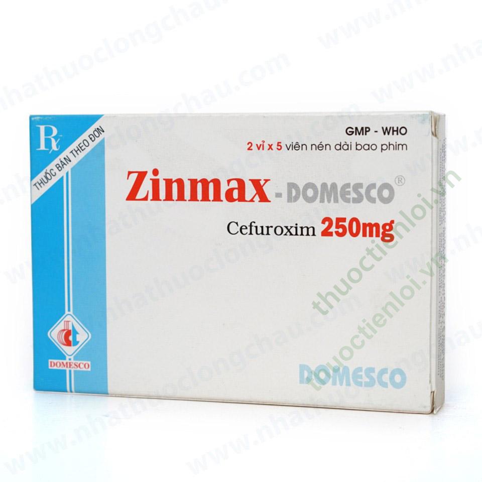 zinmax_cefuroxime_250mg_domesco.jpg Zinmax 250 Cefuroxime 250Mg - Domesco (h/30v) - Ảnh 1
