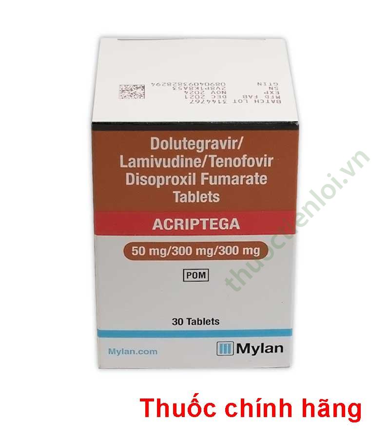 Acriptega h/30v Mylan - Thuốc Tiện Lợi