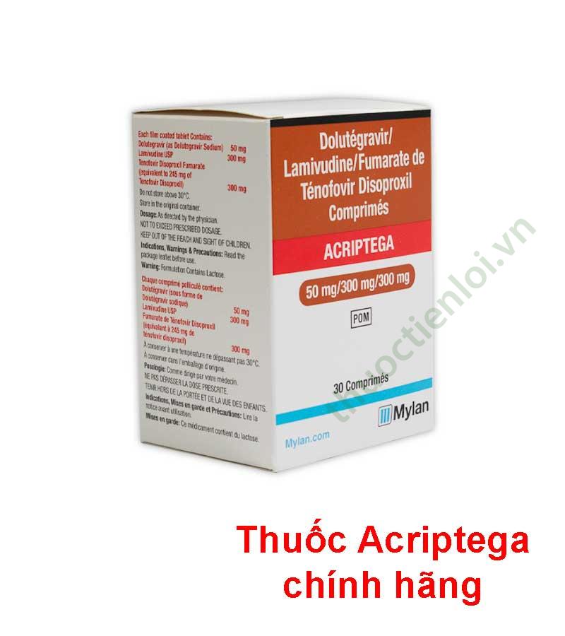 Acriptega h/30v Mylan - Thuốc Tiện Lợi
