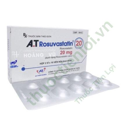 A.T Rosuvastatin 20Mg - An Thiên ( Hộp/ 30 Viên )