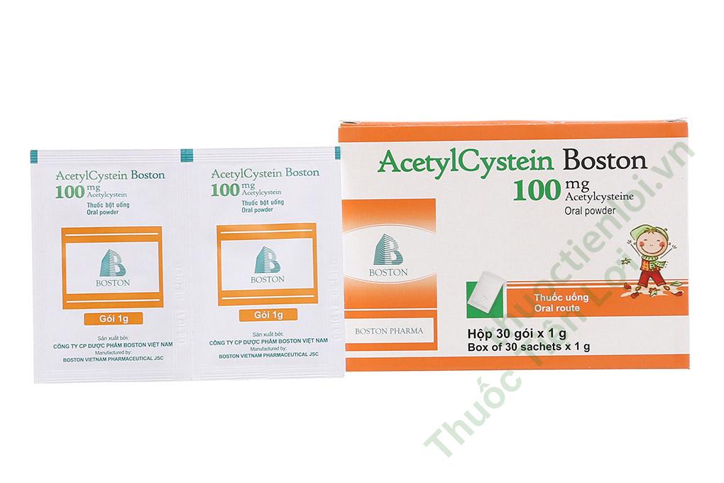 Acetylcystein 100Mg - Boston (H/30G) 1 Acetylcystein 100Mg - Boston (H/30G)