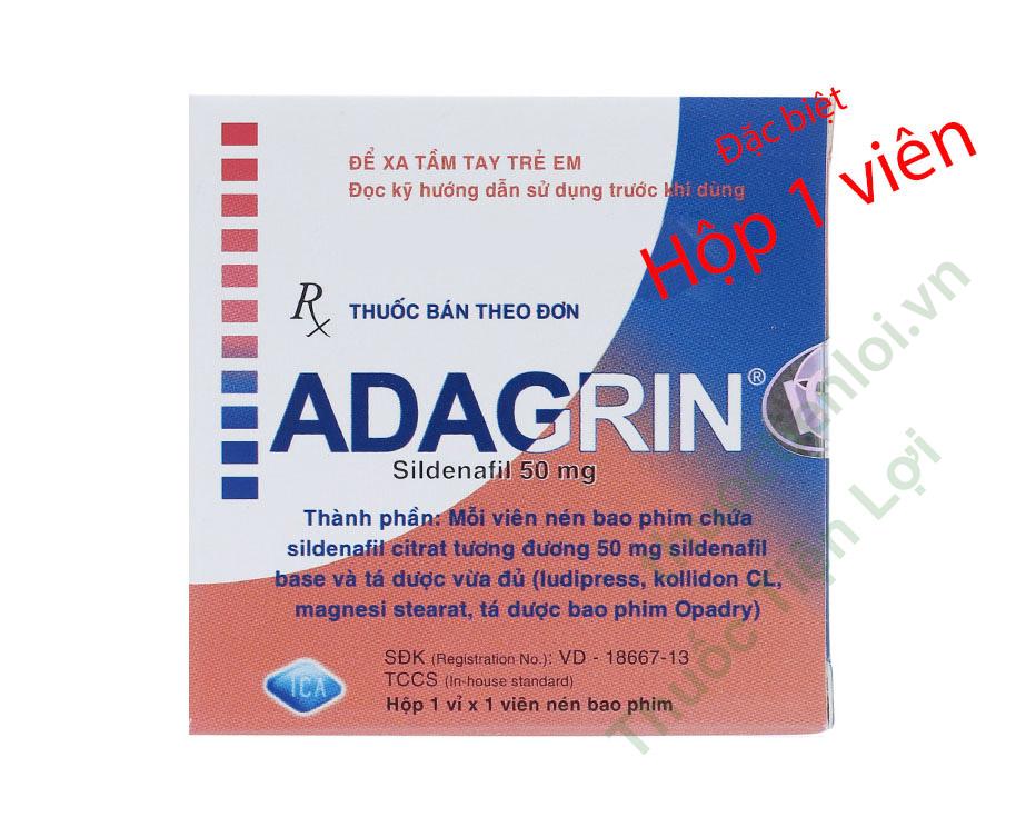 Adagrin Sildenafil 50Mg - ICA (H/1V) 1 Adagrin Sildenafil 50Mg - ICA (H/1V)
