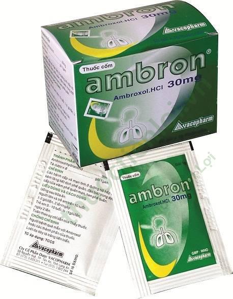 Ambron Ambroxol Vacopharm (H/50G/1G) (Gói) 1 Ambron Ambroxol Vacopharm (H/50G/1G) (Gói)