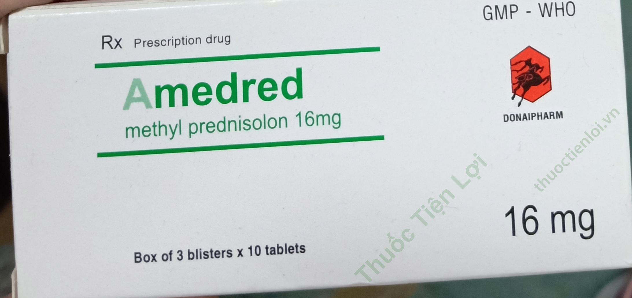 Amedred Methylprednisolon 16Mg Donaipharm (H/30V) 1 Amedred Methylprednisolon 16Mg Donaipharm (H/30V)