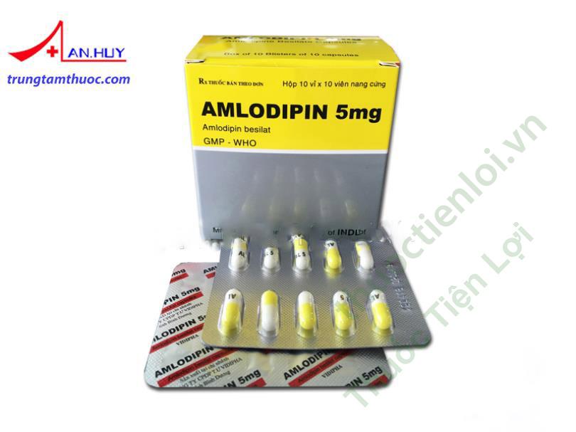 Amlodipin 5Mg Vidipha (H/100V)(Nang) 1 Amlodipin 5Mg Vidipha (H/100V)(Nang)