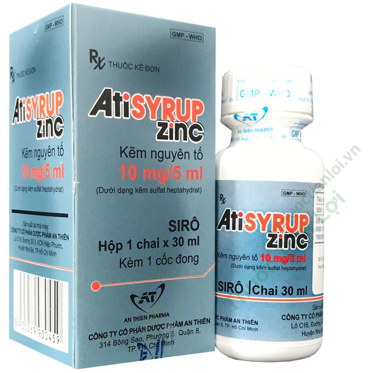 Atisyrup Zinc An Thien Pharma (C/30ML) 1 Atisyrup Zinc An Thien Pharma (C/30ML)
