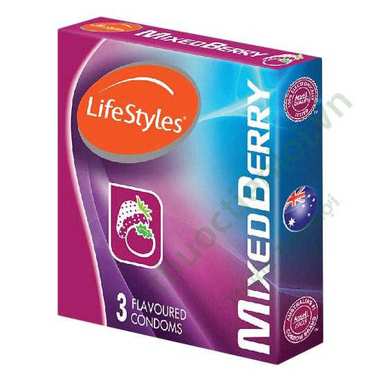 BCS Lifestyles Mixed Berry - Hương Dâu 3 LoạI 1 BCS Lifestyles Mixed Berry - Hương Dâu 3 LoạI