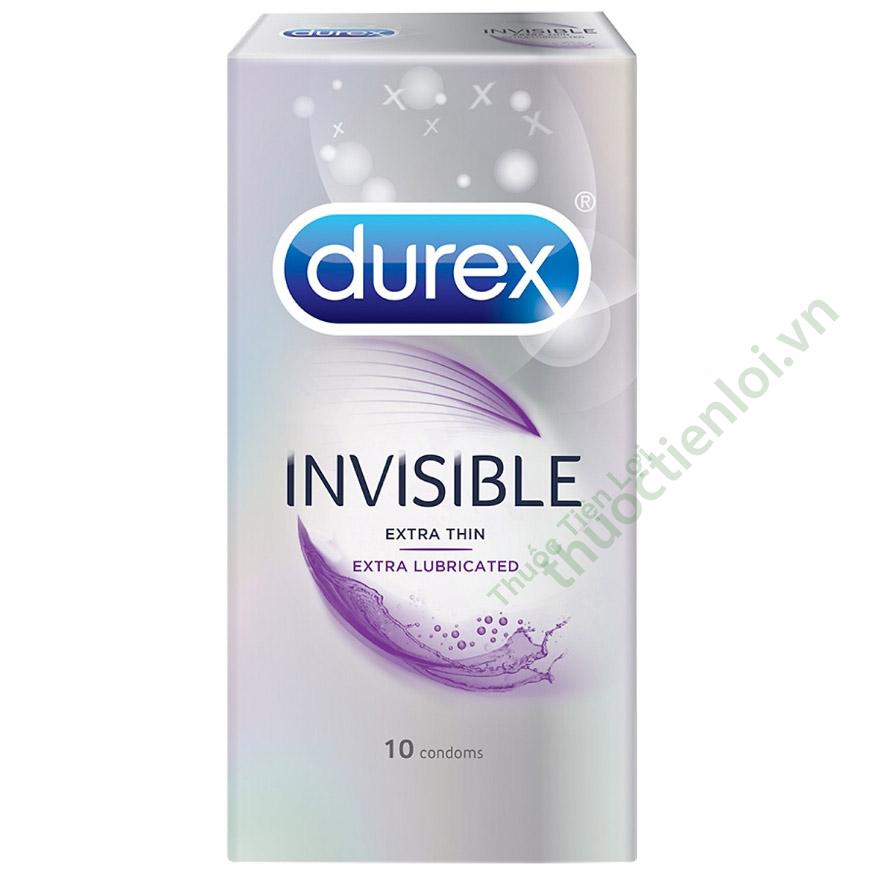 bcs_durex_invisible_extra_lubricated.jpg BSC Durex Invisible Extra Lubricated BCS (h/10 cái) - Ảnh 1