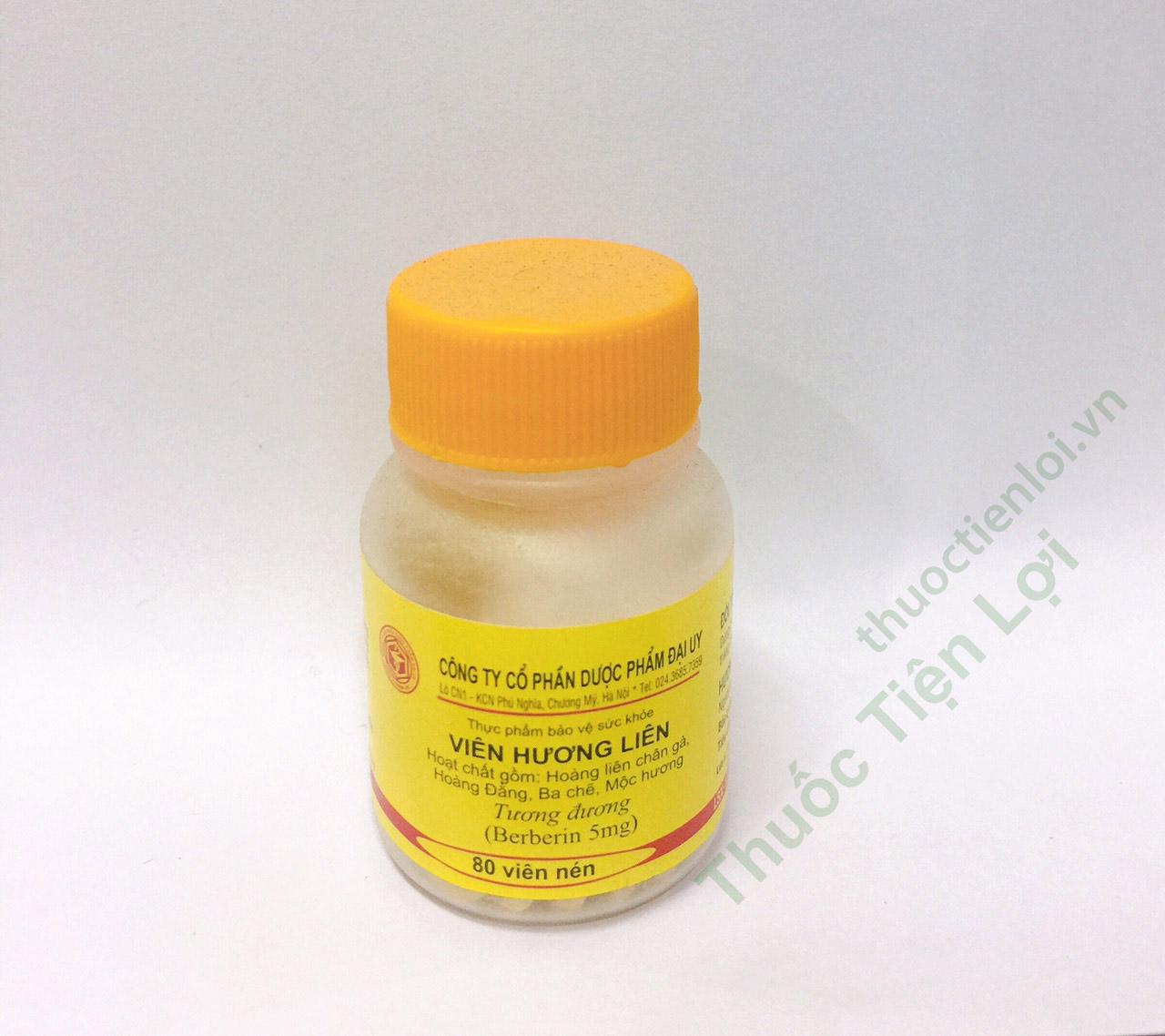 Berberin 5Mg Hương Liên Đại Uy (C/100V) 1 Berberin 5Mg Hương Liên Đại Uy (C/100V)