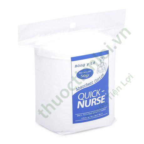 Bông Y Tế Quick Nurse (G/50Gr) 1 Bông Y Tế Quick Nurse (G/50Gr)
