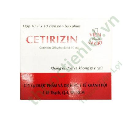 Cetirizin 10Mg - Khánh Hội (H/100V)