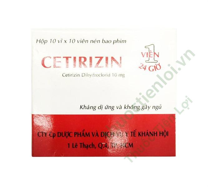 Cetirizin 10Mg - Khánh Hội (H/100V) 1 Cetirizin 10Mg - Khánh Hội (H/100V)