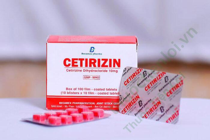 Cetirizin Becamexpharma (H/100V) (Đỏ)