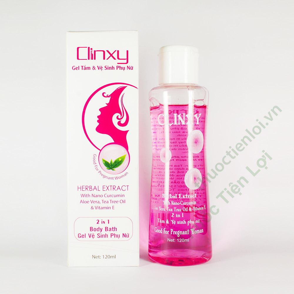 Clinxy Gel Tắm & Vệ Sinh Phụ Nữ (C/120ML) 1 Clinxy Gel Tắm & Vệ Sinh Phụ Nữ (C/120ML)