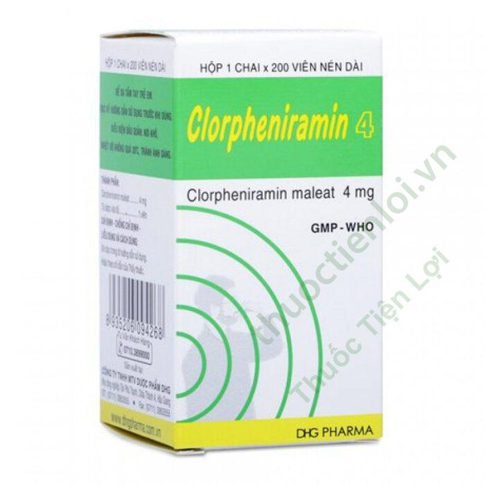 Clorpheniramin 4Mg DHG (C/200V)