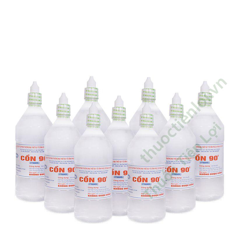 Cồn 90 Độ Vinphaco (Lốc/10C) (Trắng) 1 Cồn 90 Độ Vinphaco (Lốc/10C) (Trắng)