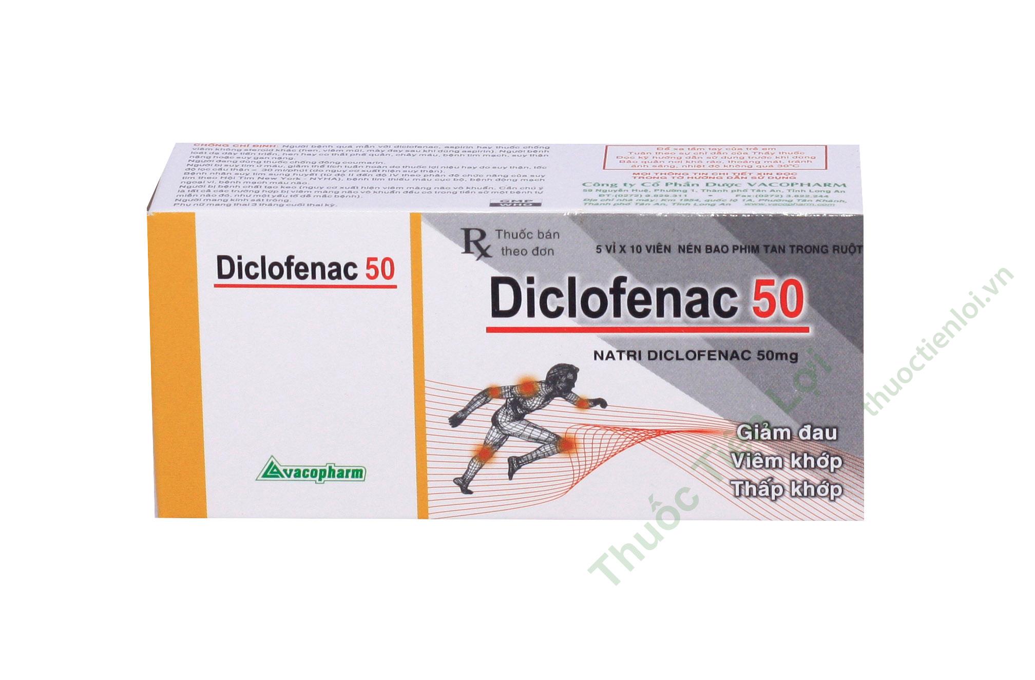 Diclofenac 50 - Vacopharm (H/50V) 1 Diclofenac 50 - Vacopharm (H/50V)