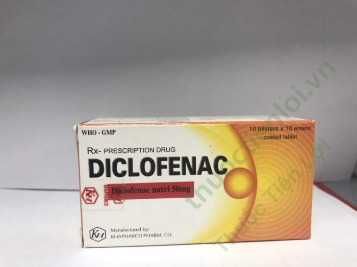 Diclofenac 50Mg - Khapharco (H/100V)