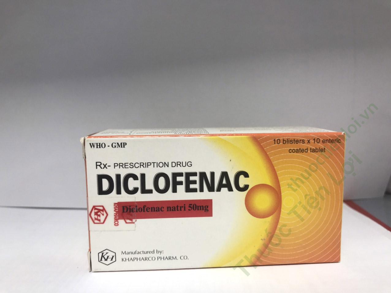 Diclofenac 50Mg - Khapharco (H/100V) 1 Diclofenac 50Mg - Khapharco (H/100V)