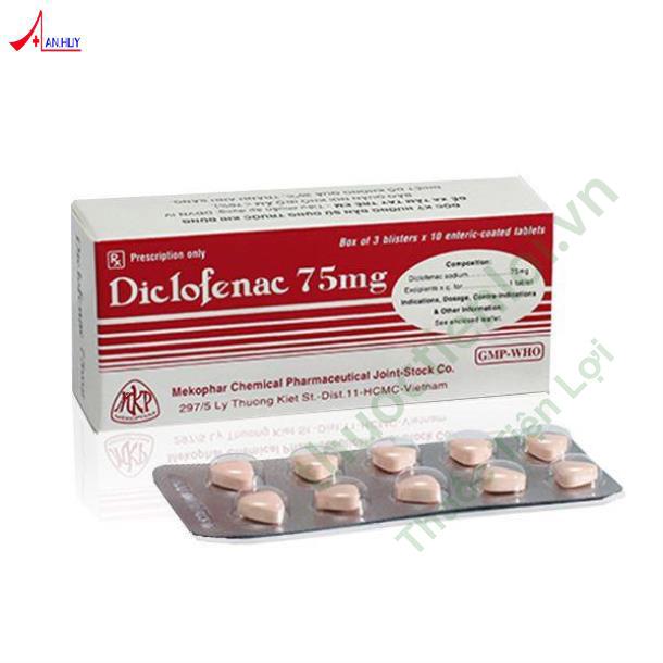 Diclofenac 75Mg Mekophar (H/30V) 1 Diclofenac 75Mg Mekophar (H/30V)