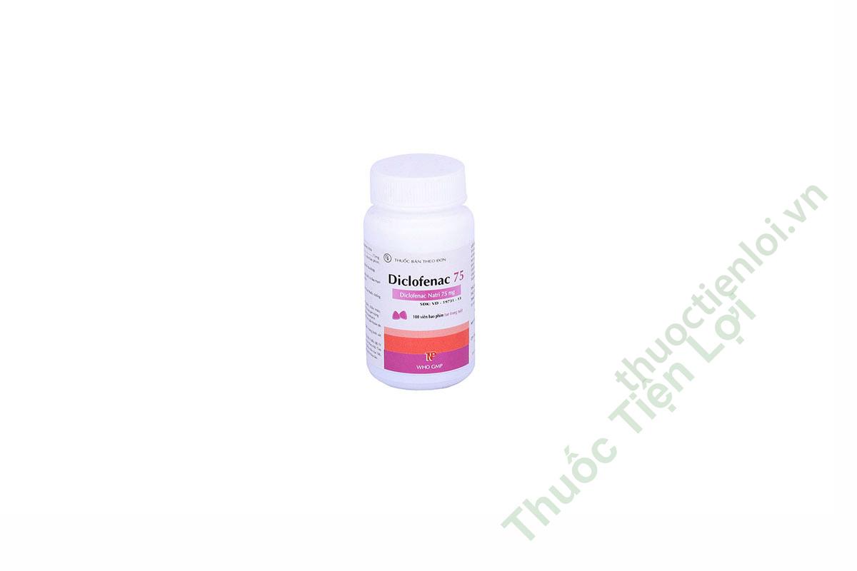 Diclofenac 75Mg - Thanh Nam (C/100V) 1 Diclofenac 75Mg - Thanh Nam (C/100V)