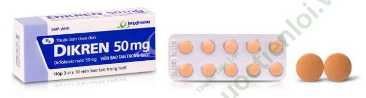Dikren Diclofenac 50Mg Imexpharm (H/30V) 1 Dikren Diclofenac 50Mg Imexpharm (H/30V)
