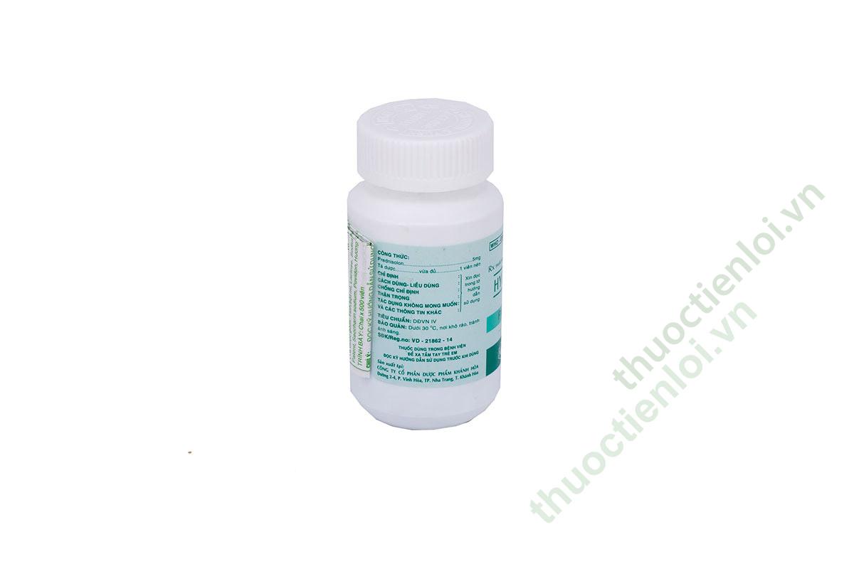 hydrocolacyl_prednisolon_5mg_xanh_khapharco.jpg Hydrocolacyl Prednisolon 5Mg Xanh Khapharco (C/ 500V) - Ảnh 1