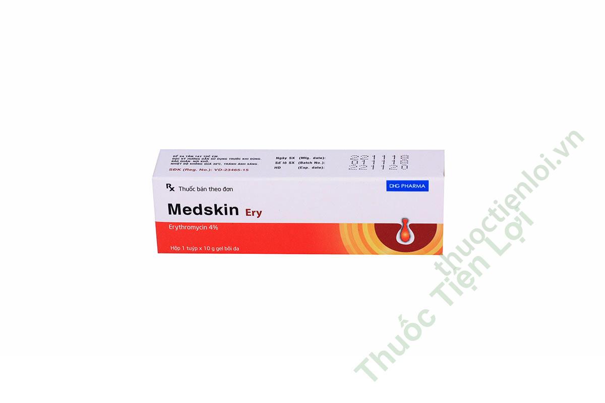 Medskin Erythromycin 4% DHG (Tube/10Gr) 1 Medskin Erythromycin 4% DHG (Tube/10Gr)