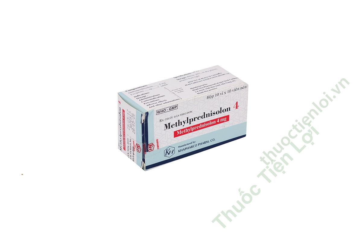 Methylprednisolon 4Mg Khapharco (H/100V) 1 Methylprednisolon 4Mg Khapharco (H/100V)
